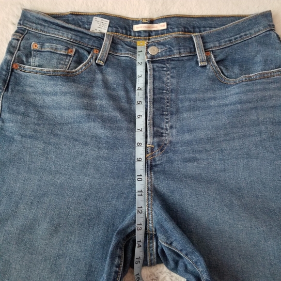 LEVI'S Ribcage Straight Ankle Jean Size 16W - Picture 14 of 15